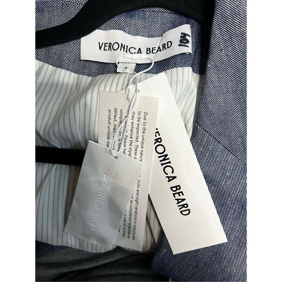 Veronica Beard Women's Blue Melange Dale Linen Dickey Jacket Size 6 NWT - Picture 6 of 9